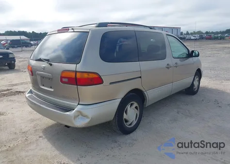 2000 Toyota Sienna Xle z USA, uszkodzony, nr VIN 4T3ZF13CXYU245588